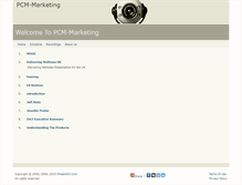 Tablet Screenshot of pcm-marketing.presentall.com